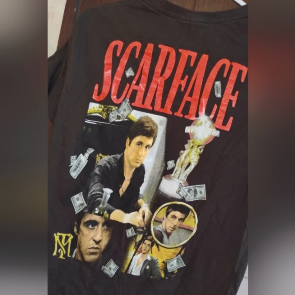 Hybrid Apparel Brown Scarface Tee